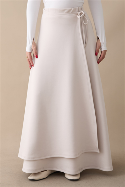 Yandan Bağlamalı Taş Scuba Etek