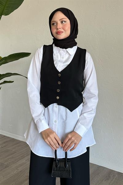Vest Three-Piece Set Black