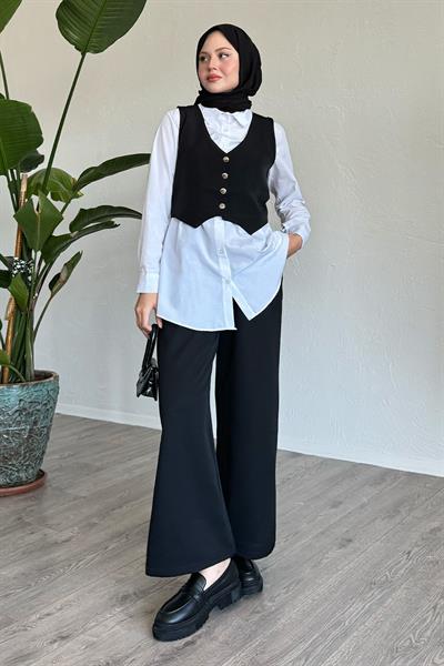 Vest Three-Piece Set Black