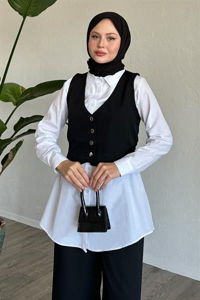 Vest Three-Piece Set Black