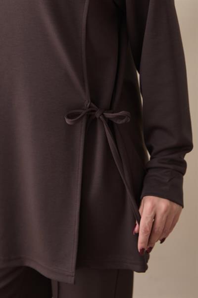 Yırtmaçlı Bağlamalı Acı Kahve Oyşo Takım