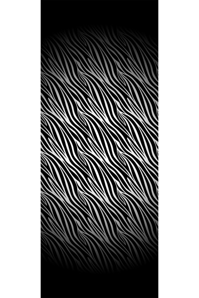 Zebra Desenli Gri Soft Pamuk Şal