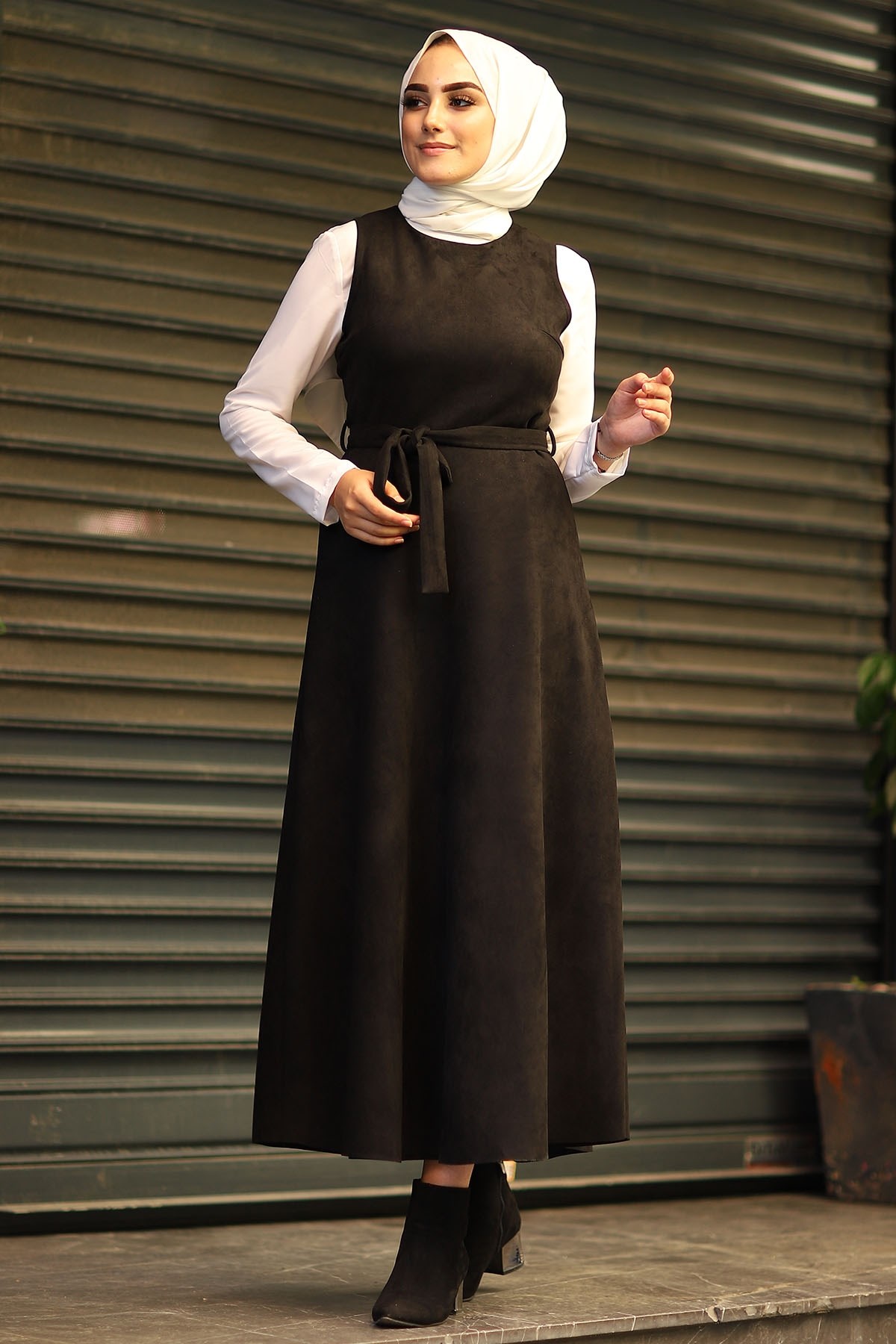 فستان شمواه - أسود