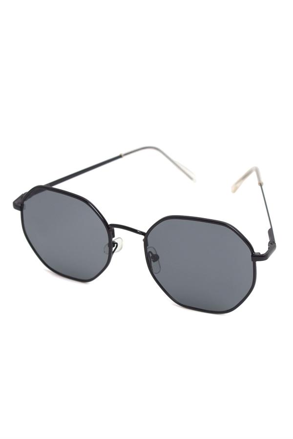 Oval Angle Sunglasses - Black