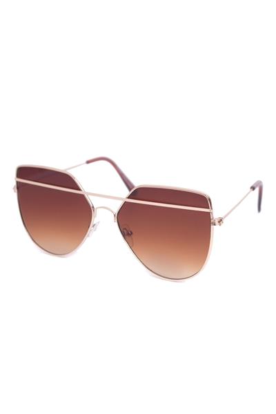 Vintage Double Bridge Sunglasses - Brown