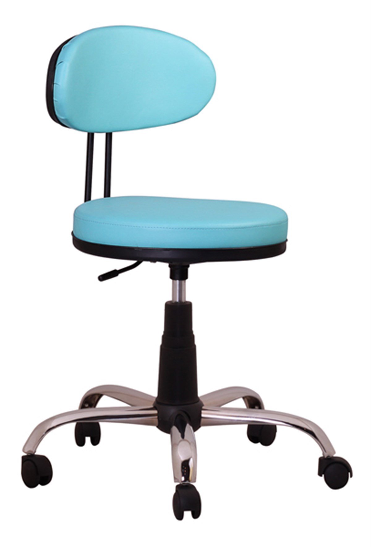 Tabure Krom Kısa Amortisör Sırtlı