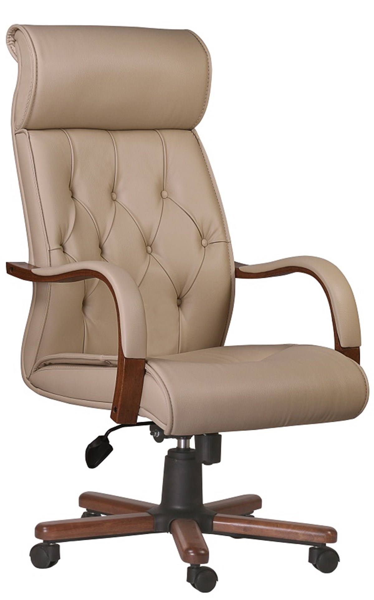 Kapitone Ahşap Makam Koltuğu