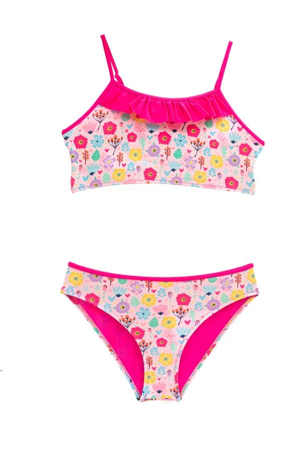 Starinci MayoStarinci Mayo Çocuk Bikini Takımı Yaz Çiçekleri