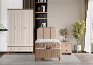 Luna Soft Genç Set | Yatak, Baza ve Başlık