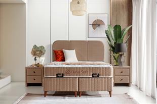 Luna Soft Set | Yatak, Baza ve Başlık Takımı