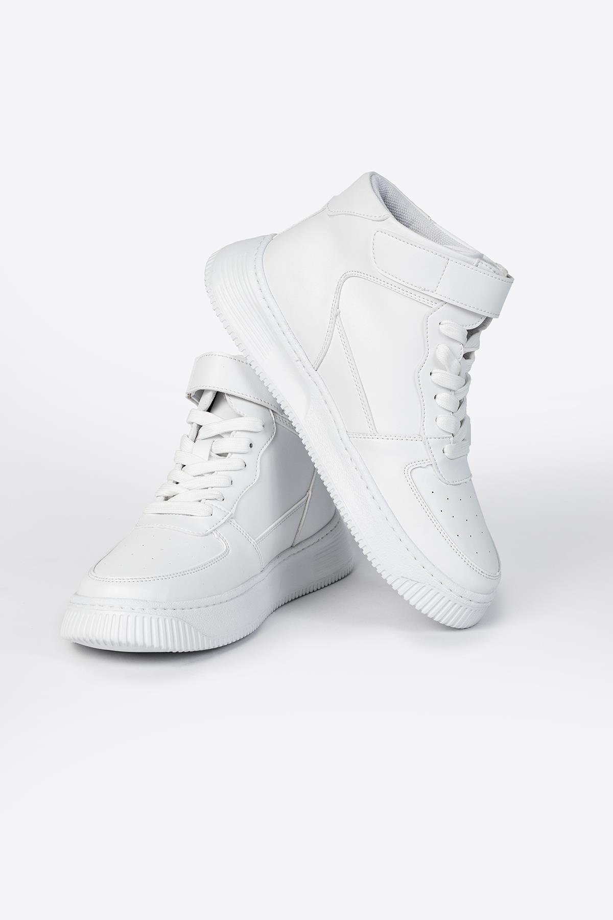 Letoon Leon01 Erkek Beyaz Bot Cırt Cırtlı