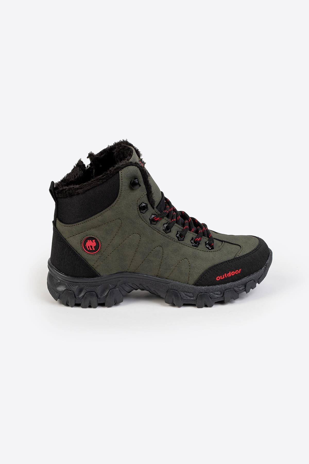 Letoon NKT07-1 Kadın Outdoor Haki Kışlık Bot 