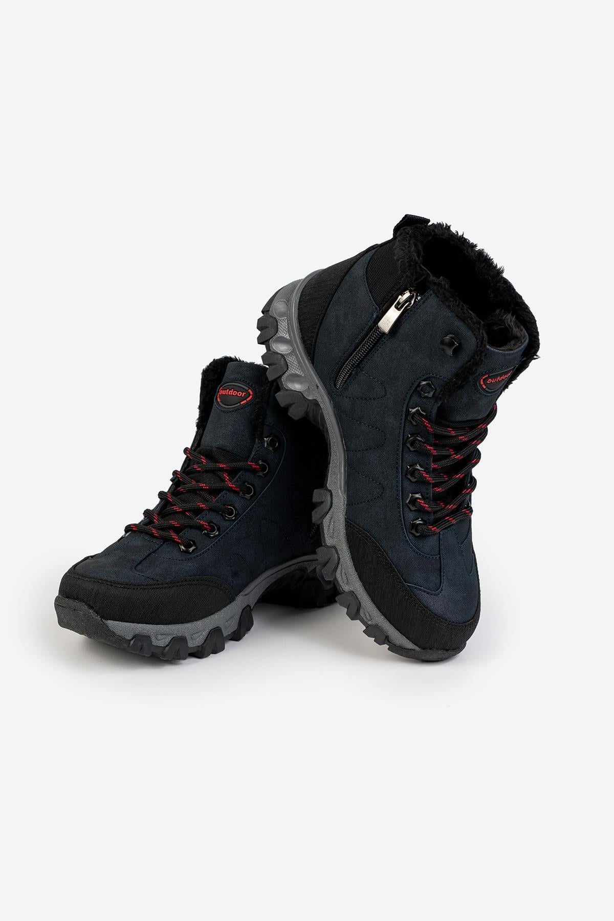 Letoon NKT07-1 Kadın Outdoor Lacivert Kışlık Bot 