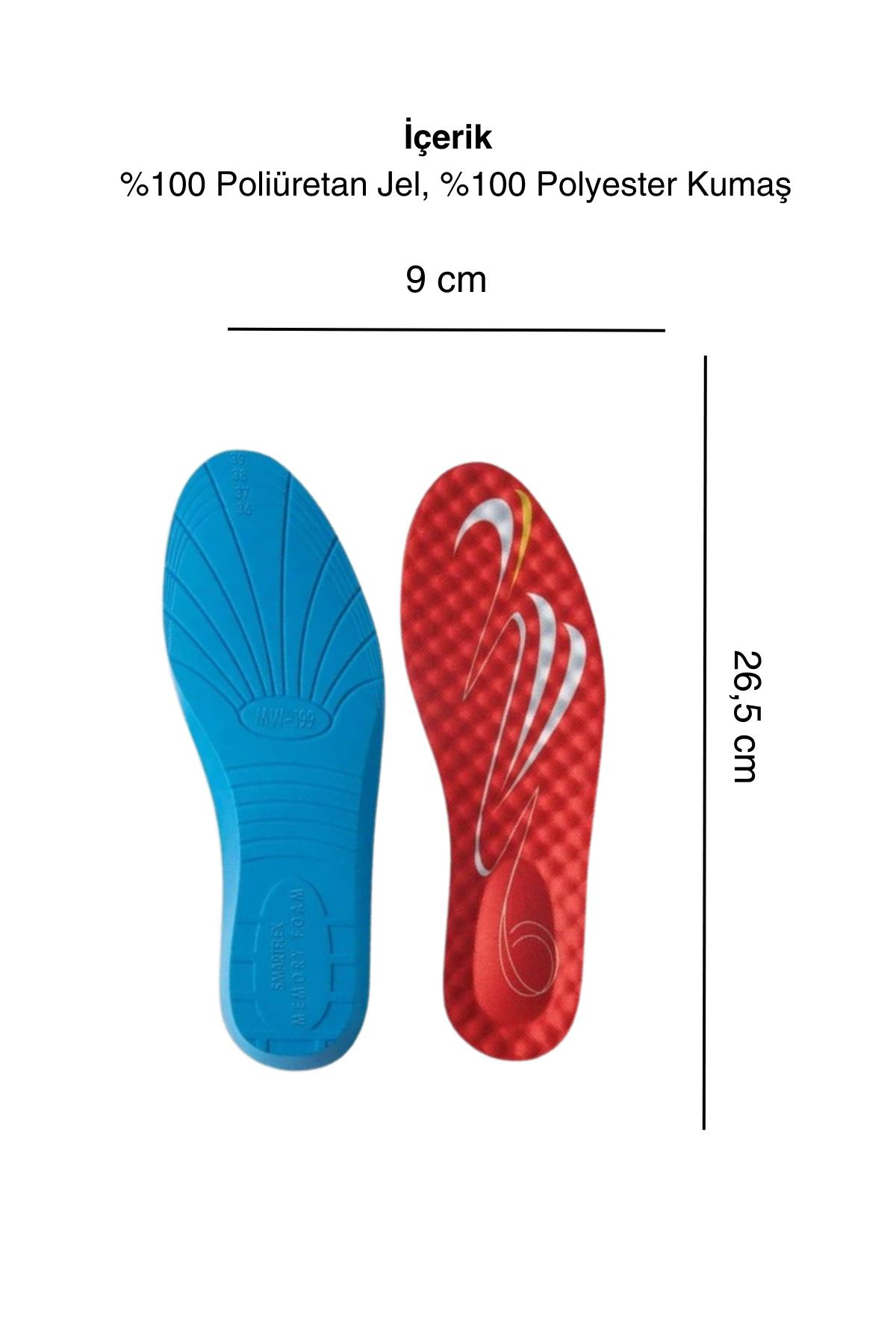 Letoon Deep-5 Kadın Memory Foam, Darbe Emici Turuncu Tabanlık 