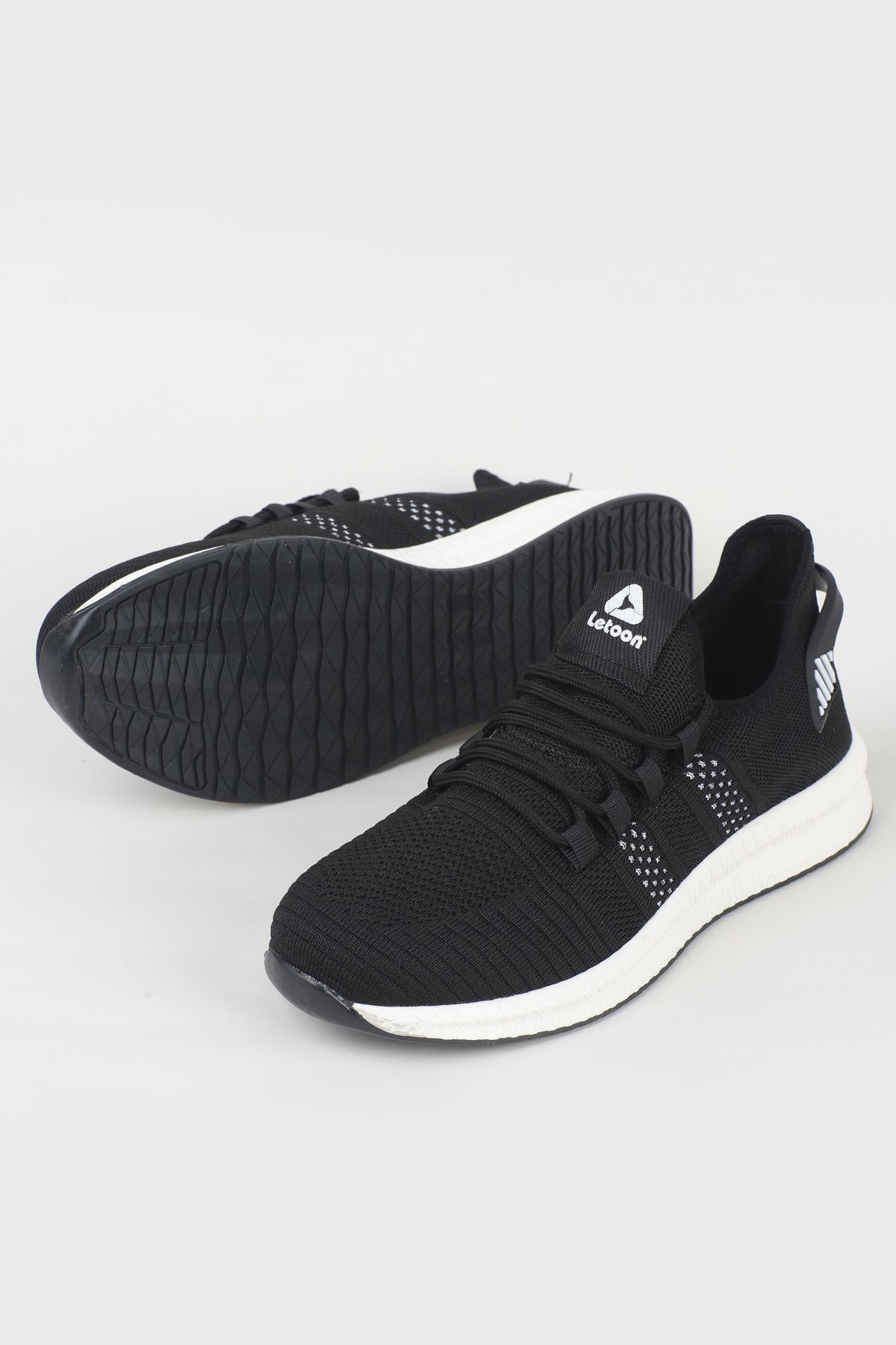 Letoon 2103 Unisex Siyah Beyaz Spor Ayakkabı