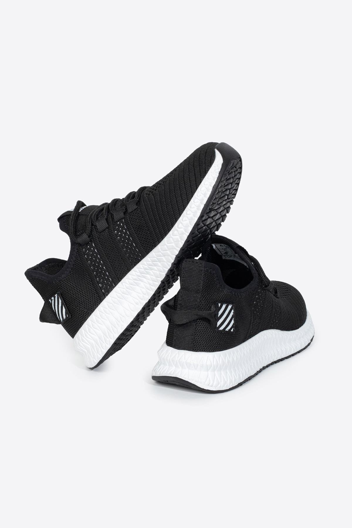 Letoon 2103 Unisex Siyah Beyaz Spor Ayakkabı
