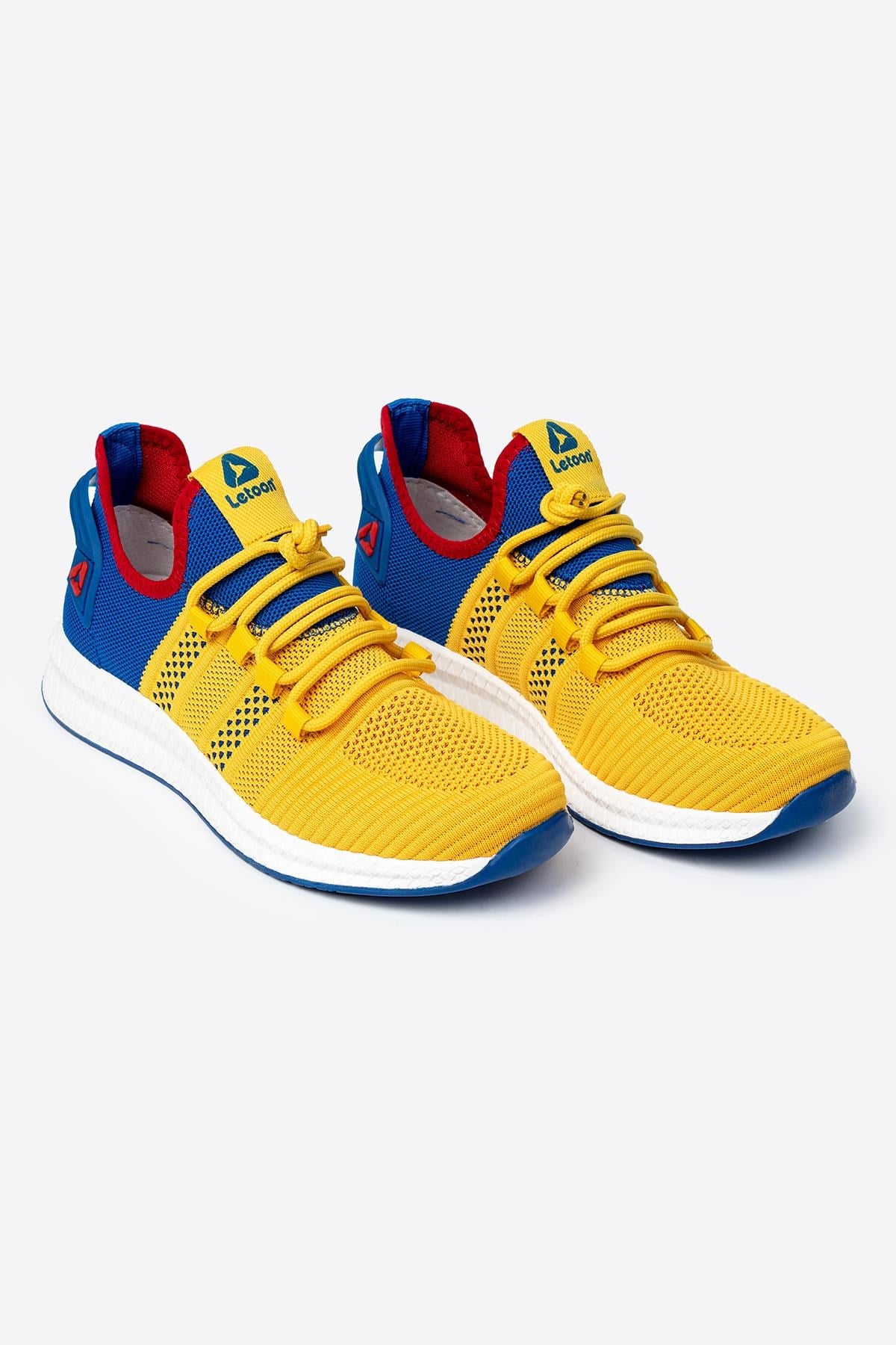 Letoon 2103 Unisex Mavi Sarı Spor Ayakkabı