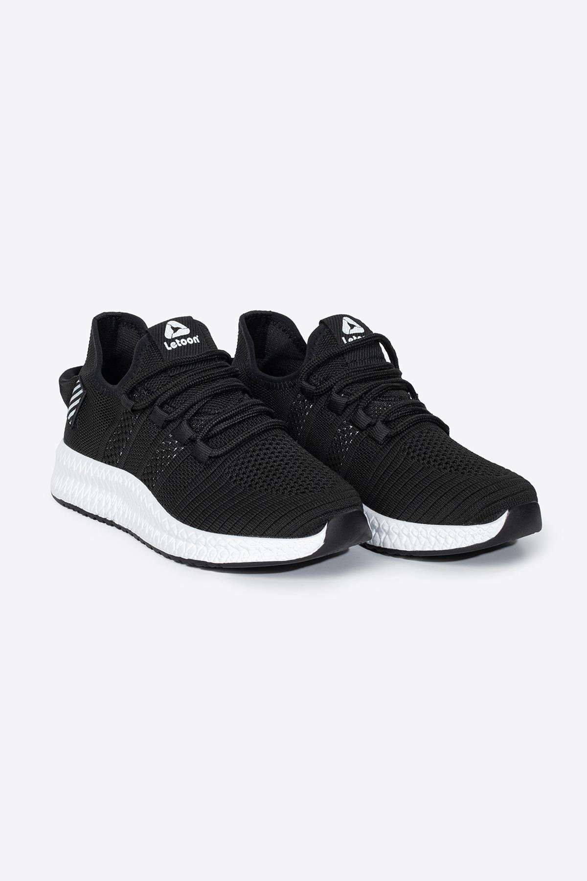 Letoon 2103 Unisex Siyah Beyaz Spor Ayakkabı