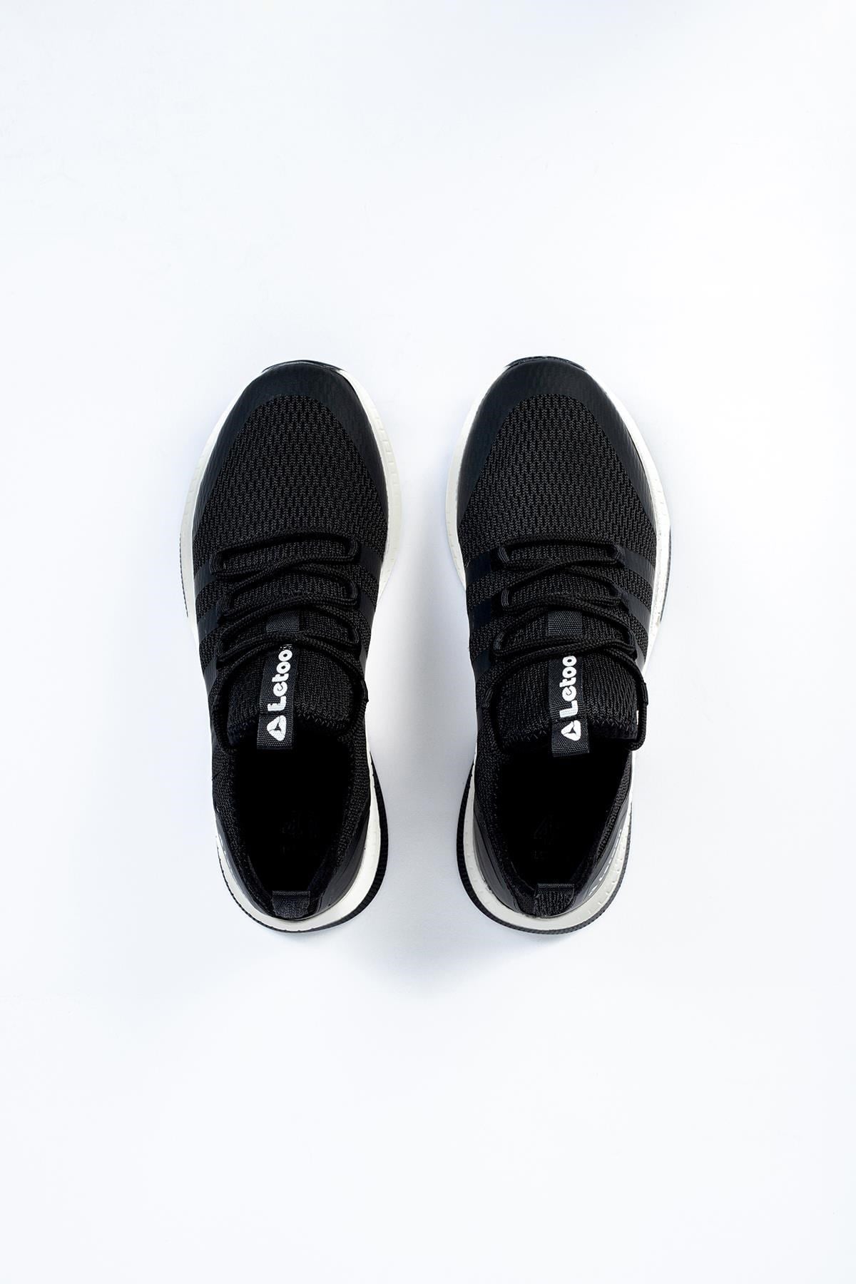 Letoon 2104 Unisex Siyah Beyaz Spor Ayakkabı