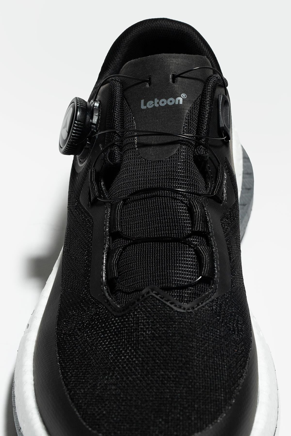 Letoon AirFlex Renk Move-12 Erkek Siyah Beyaz Spor Ayakkabı