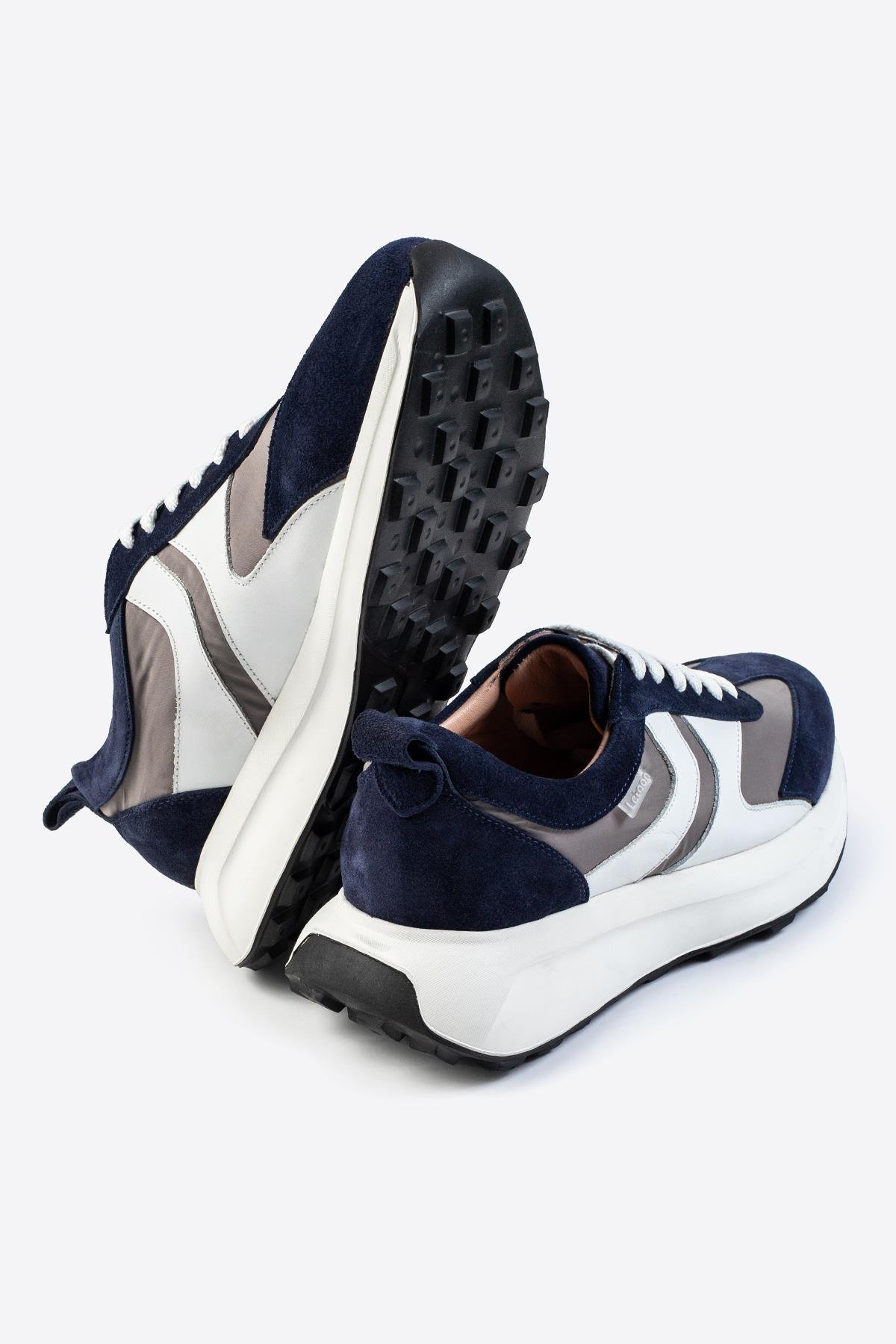 Letoon LTN-S01 Deri Lacivert Erkek Sneaker 