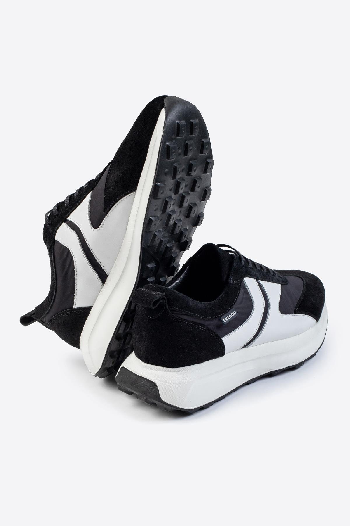 Letoon LTN-S01 Deri Siyah Erkek Sneaker