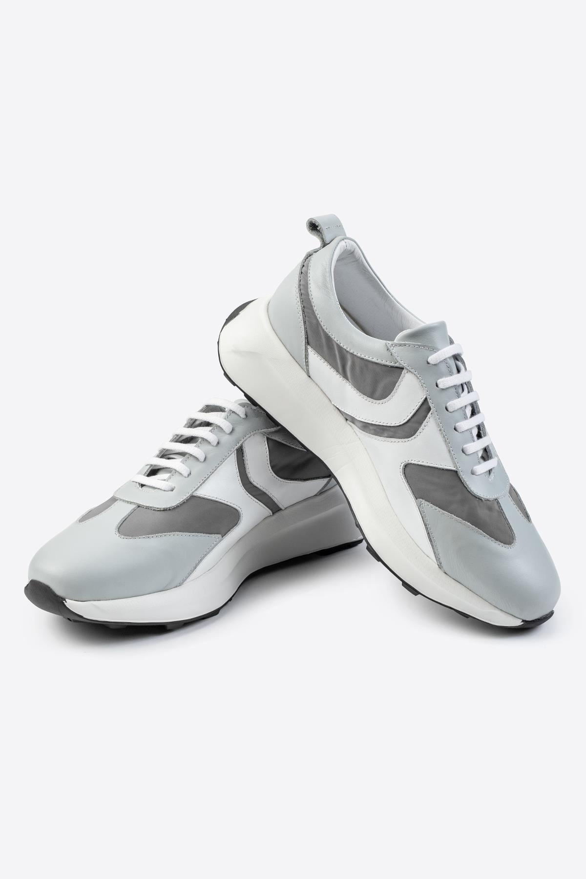 Letoon LTN-S01 Deri Gri Erkek Sneaker 