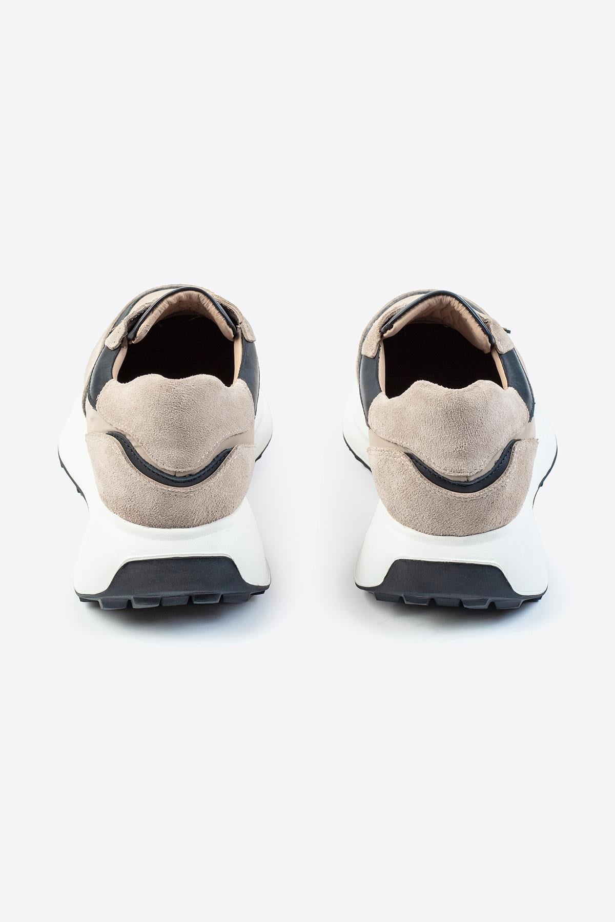 Letoon LTN-S03 Deri Bej Erkek Sneaker 