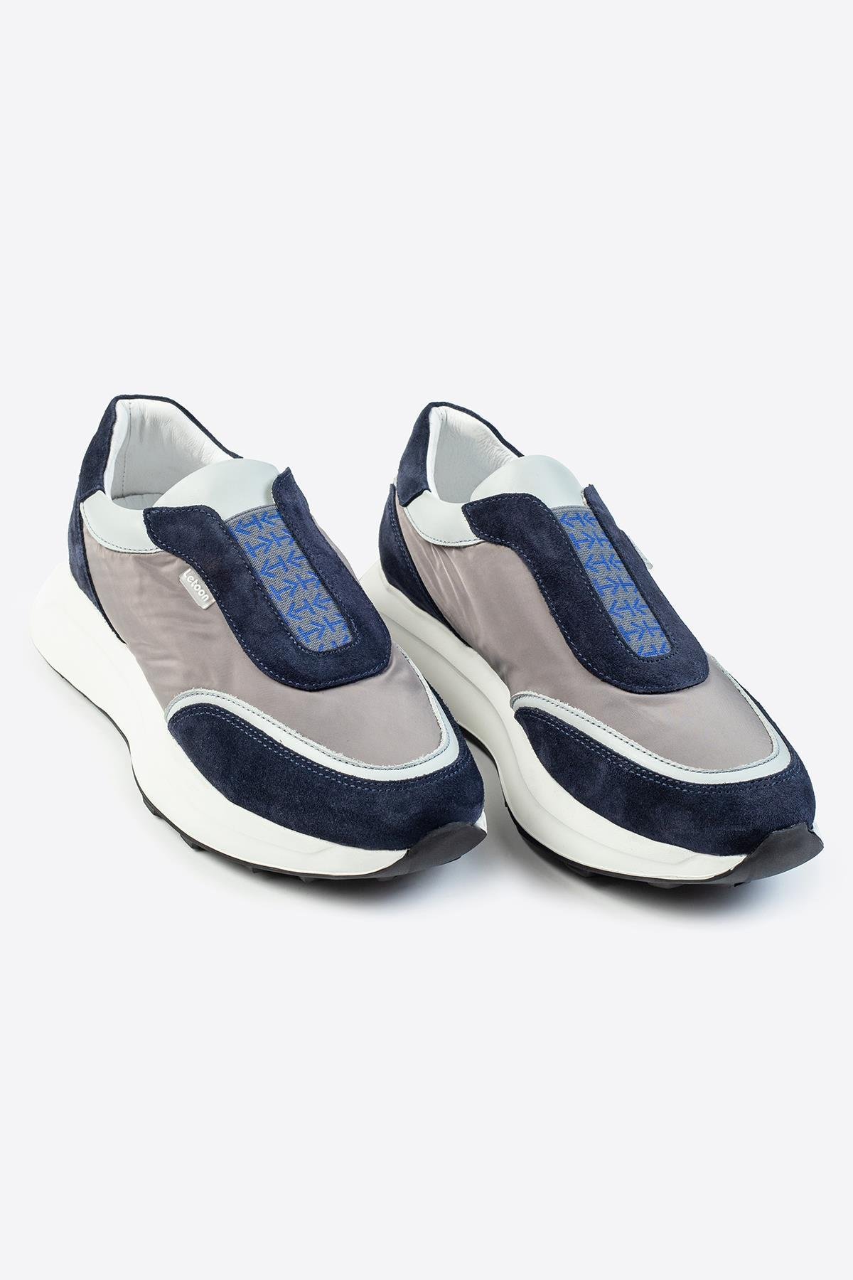 Letoon LTN-S03 Deri Lacivert Erkek Sneaker