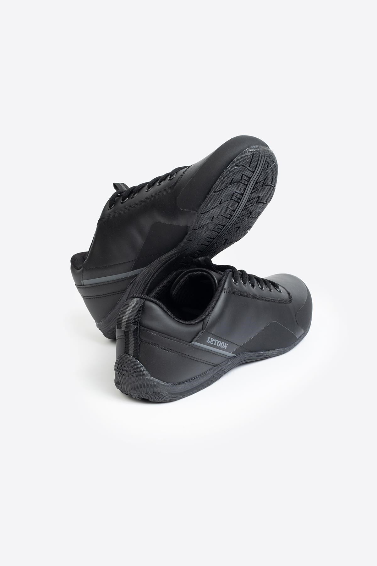 Letoon LTN4006 SoftFlex Hafif Taban Siyah Erkek Sneaker