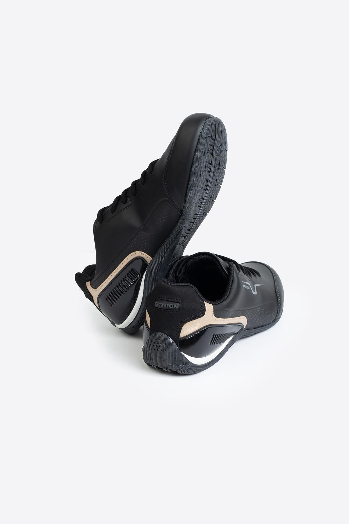 Letoon MotionTrack Erkek Siyah Sneaker