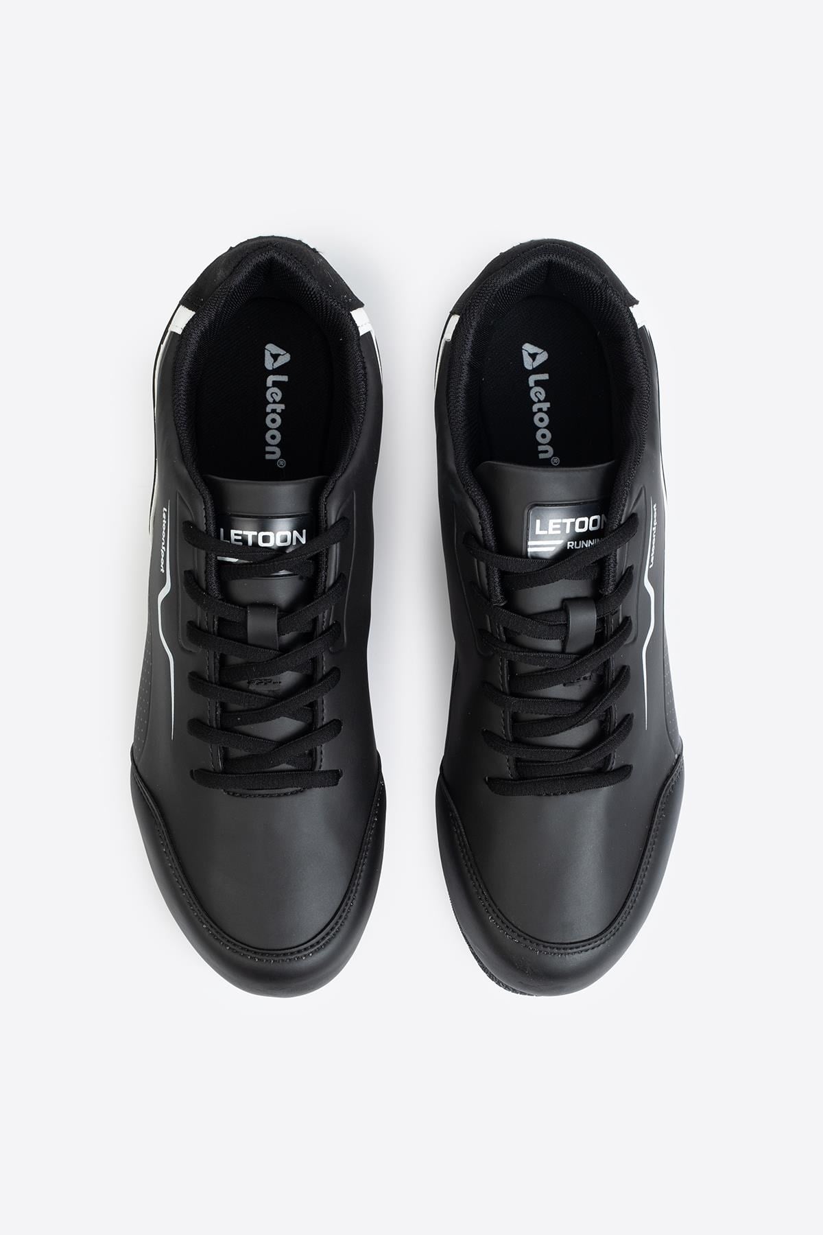 Letoon MotionTrack Erkek Siyah Beyaz Sneaker 