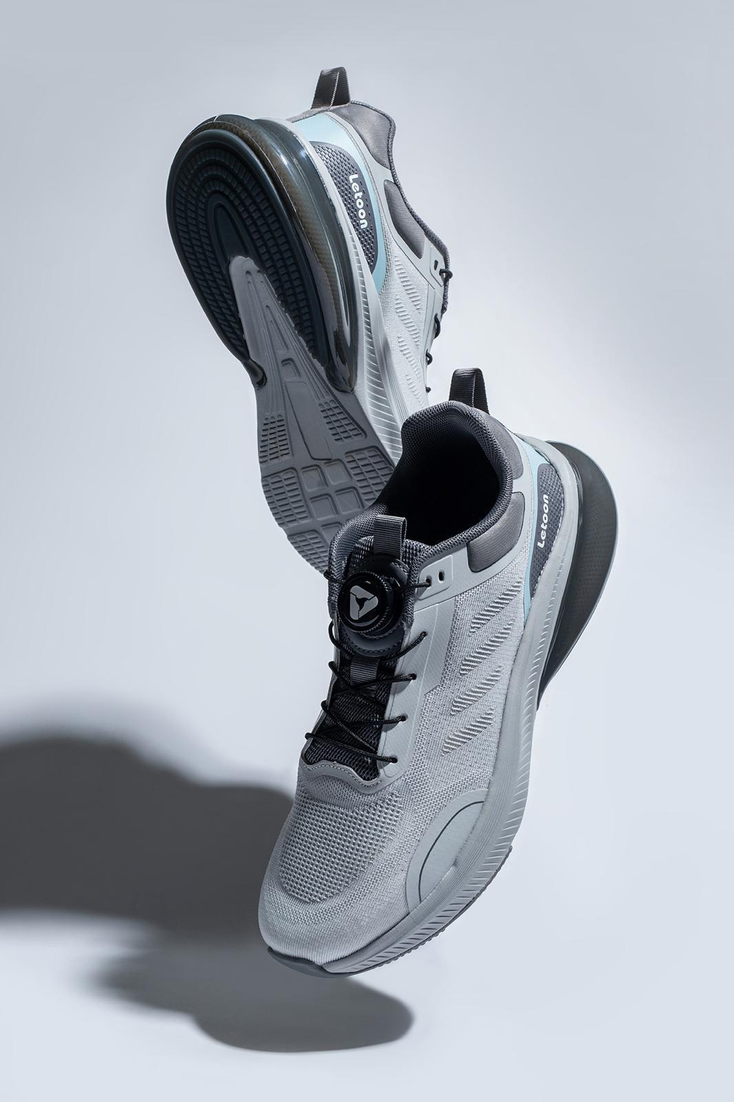 Letoon Move-7 AirFlex Rahat, Hafif ve Nefes Alabilen Günlük Gri Ayakkabı 