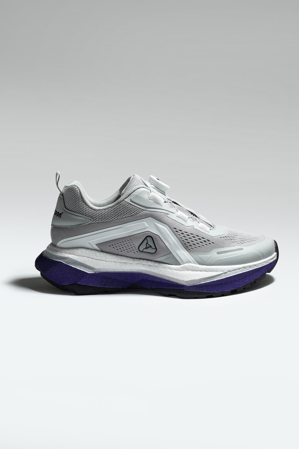 Letoon MOVE-9 File Saya, Konforlu Taban, Gri Günlük ve Aktif Kullanım İçin Sneaker 