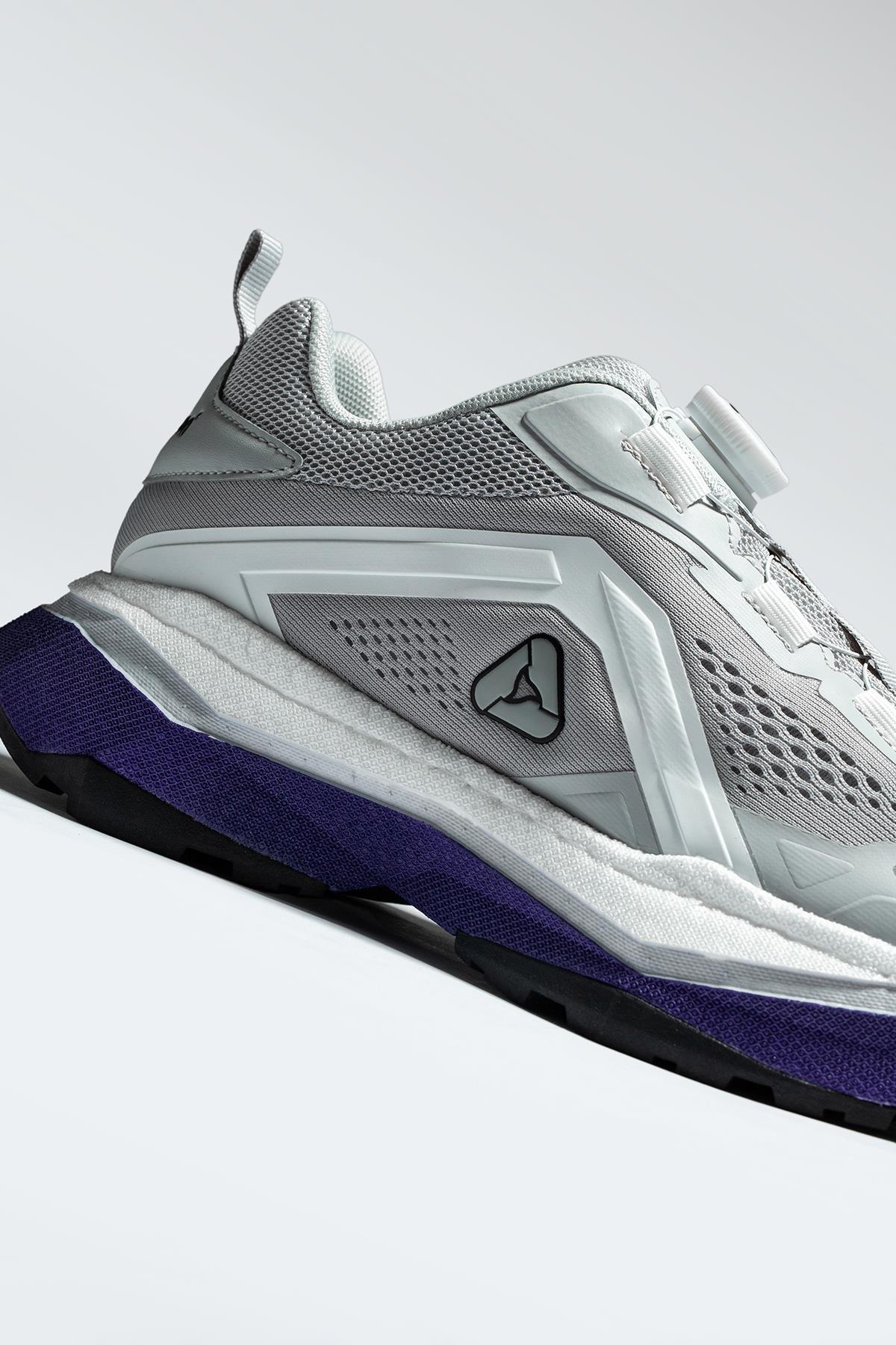 Letoon MOVE-9 File Saya, Konforlu Taban, Gri Günlük ve Aktif Kullanım İçin Sneaker 