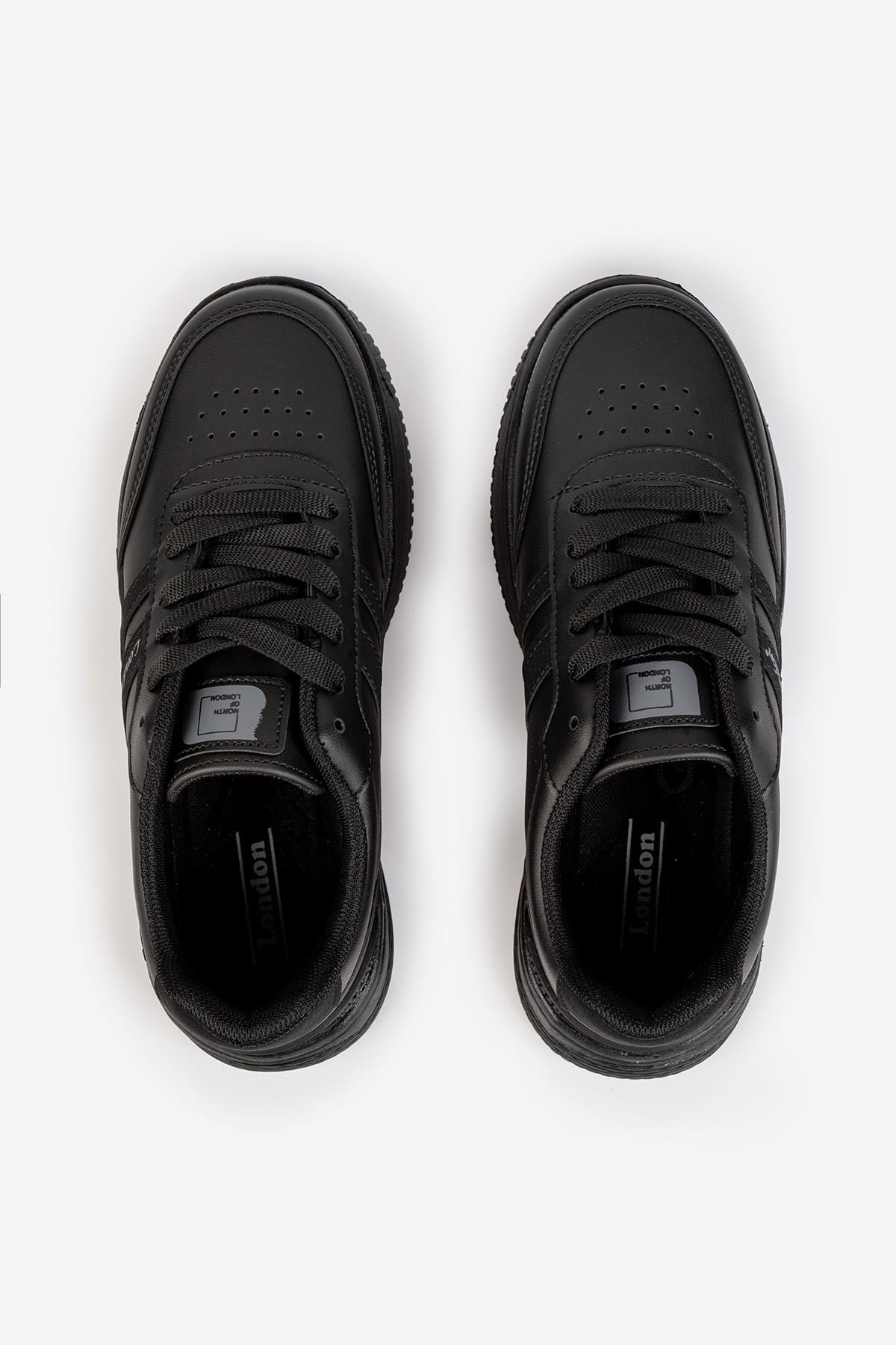 Street Style Siyah Füme Günlük Sneaker