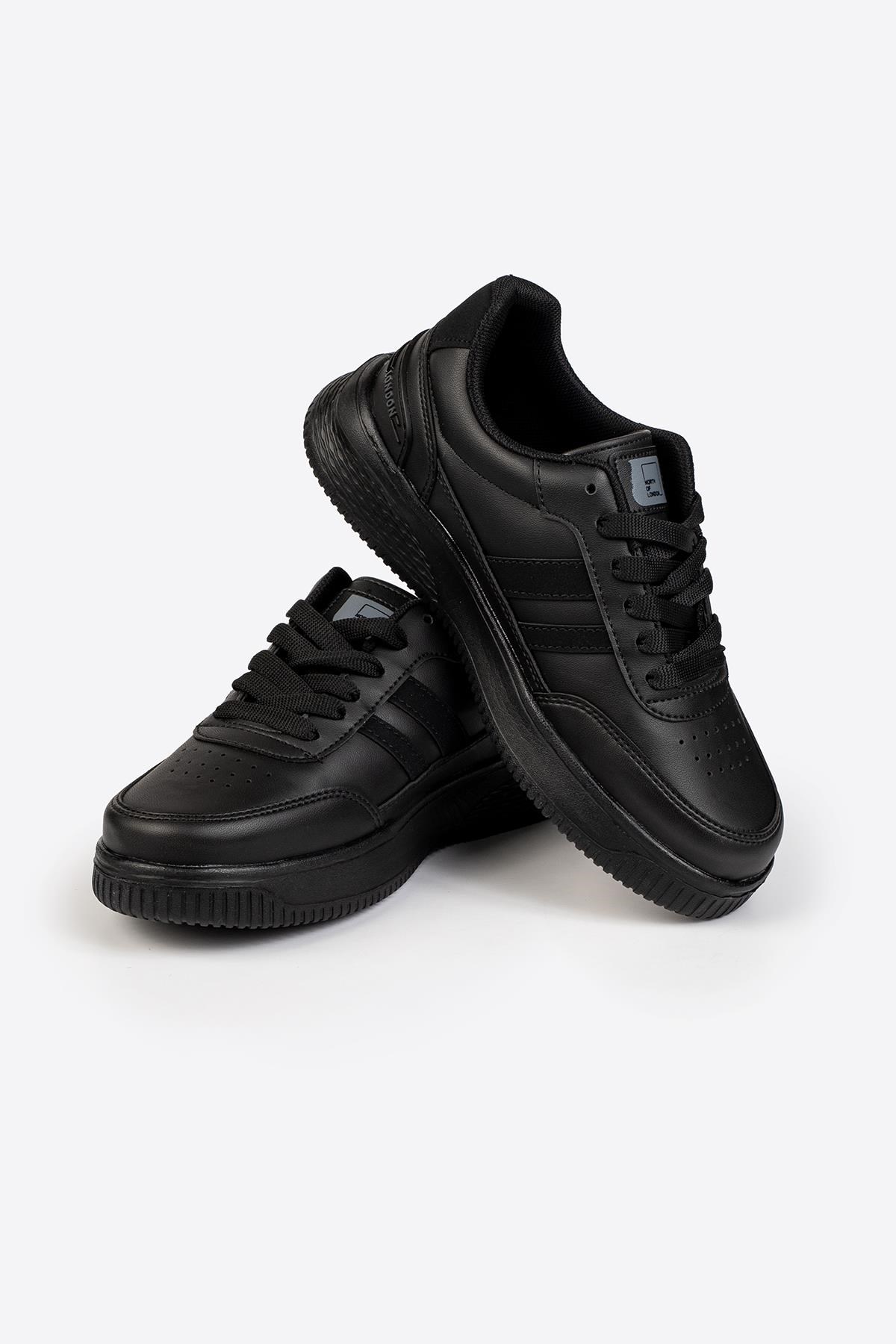 Street Style Siyah Füme Günlük Sneaker