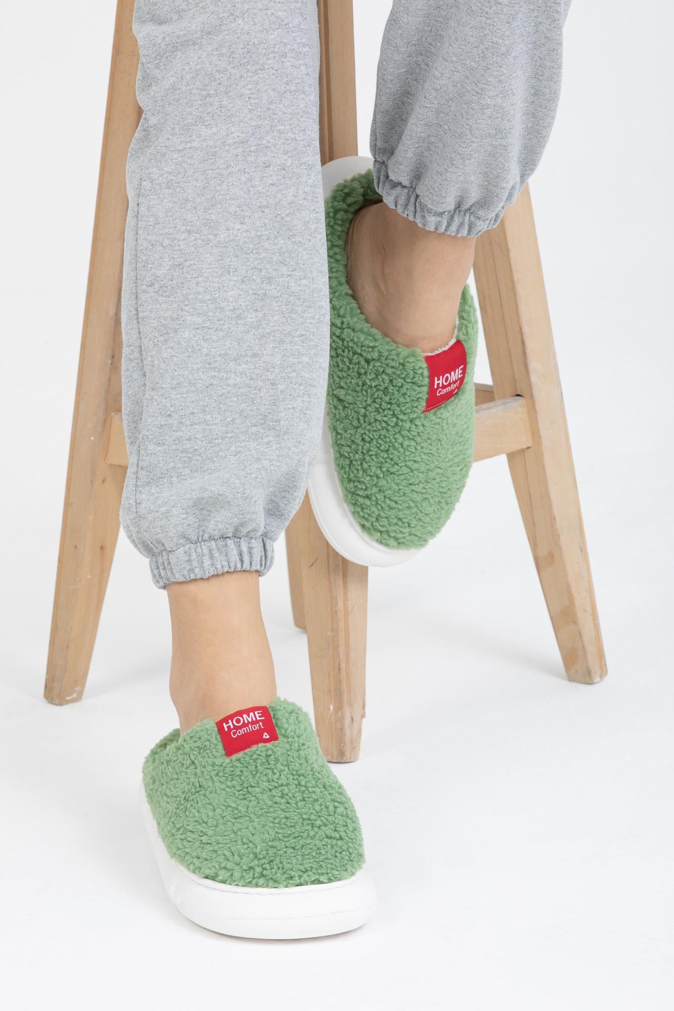 Letoon Comfort Kadın Yeşil Ev Terliği