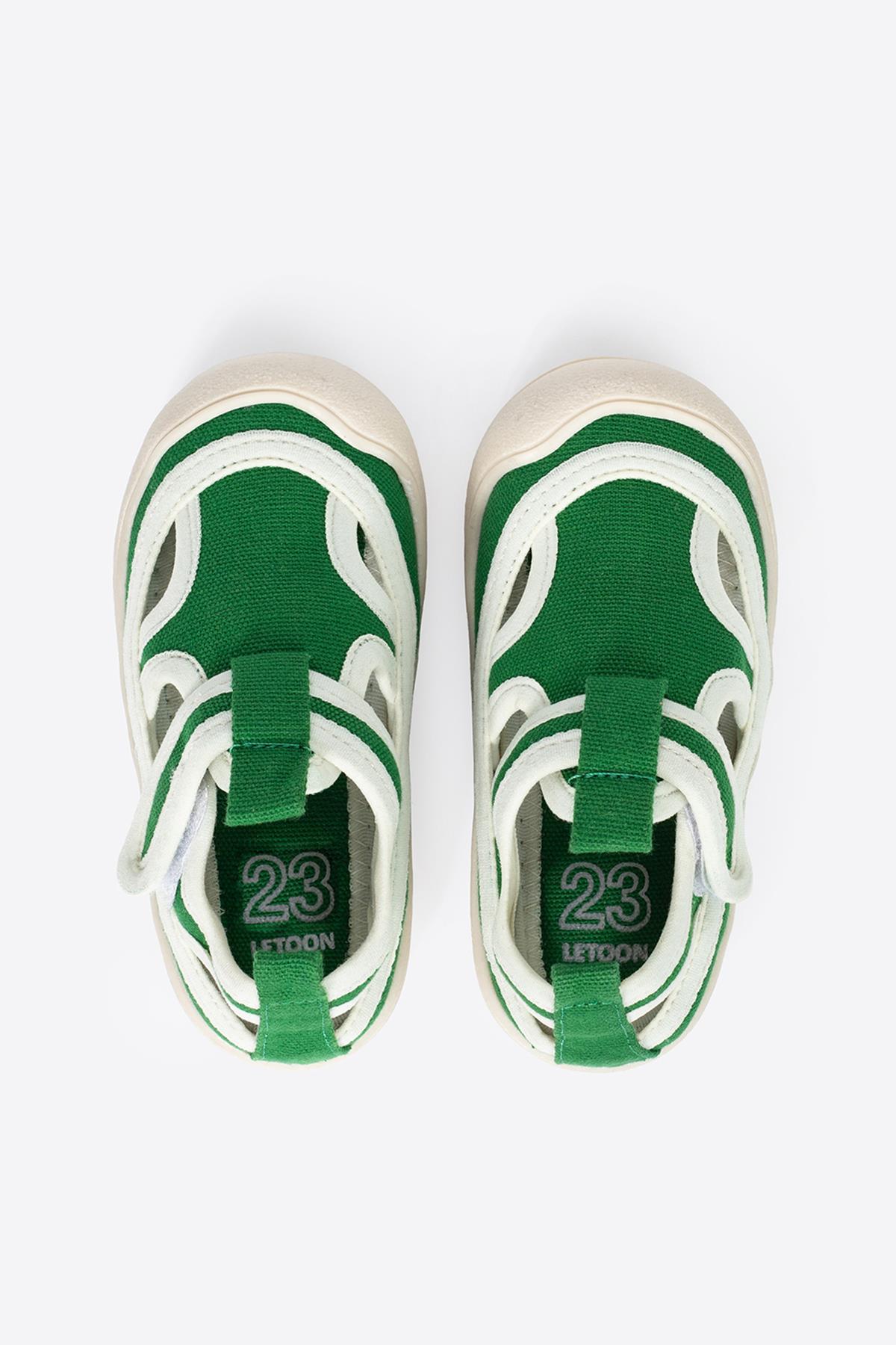 Letoon KİDS06 Çocuk Yeşil Sandalet Ayakkabı