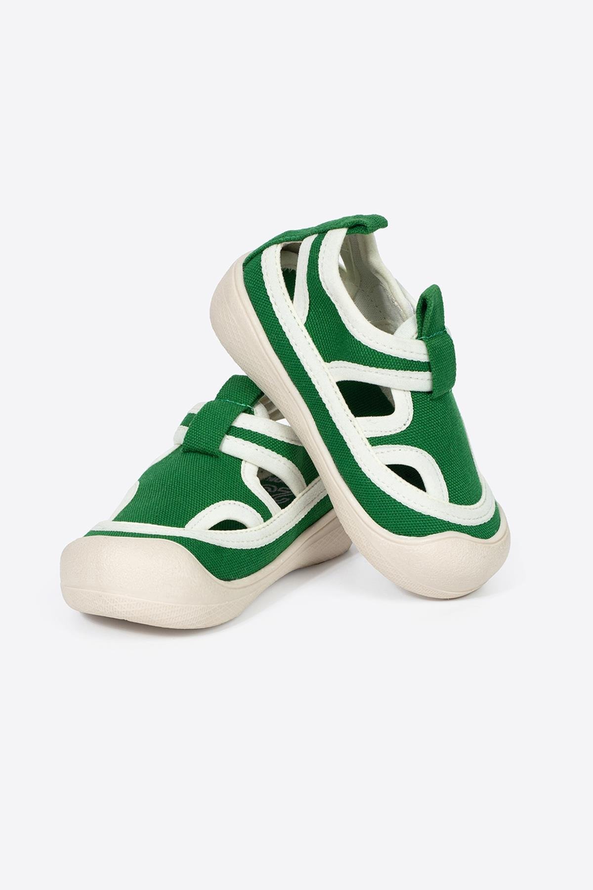Letoon KİDS06 Çocuk Yeşil Sandalet Ayakkabı