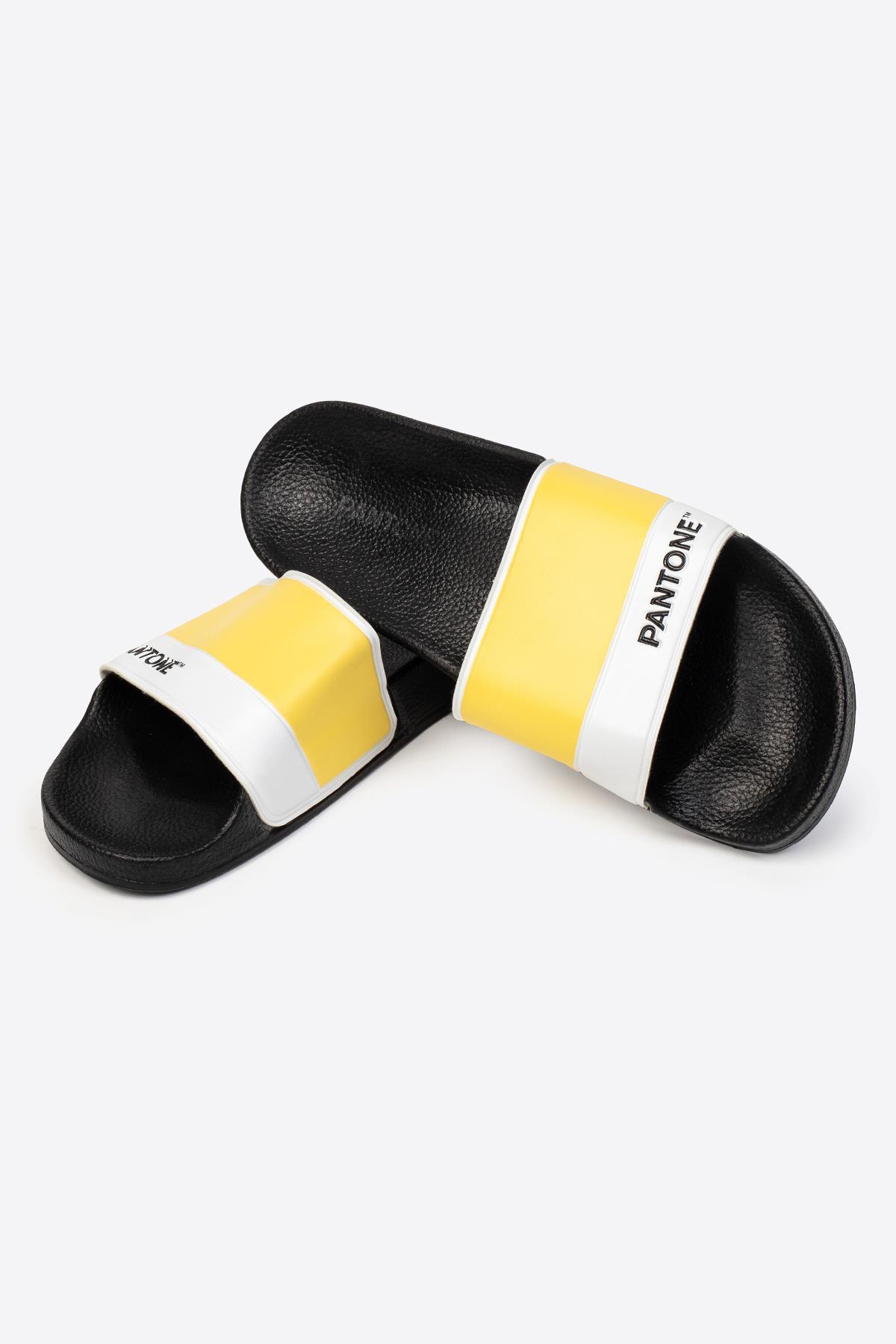 Letoon LTN-PL Tek Bantlı Baskılı Kadın Terlik