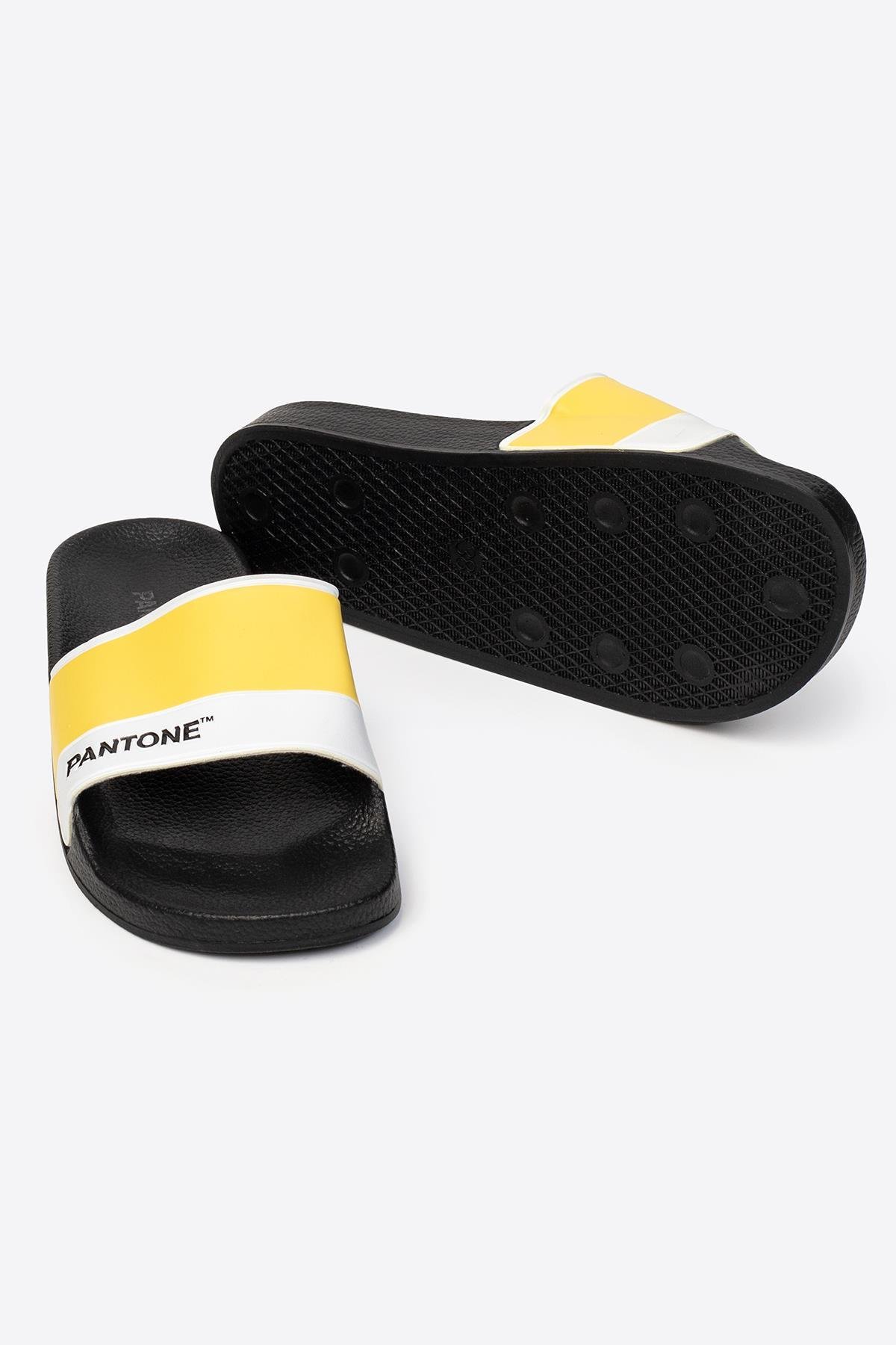 Letoon LTN-PL Tek Bantlı Baskılı Kadın Terlik