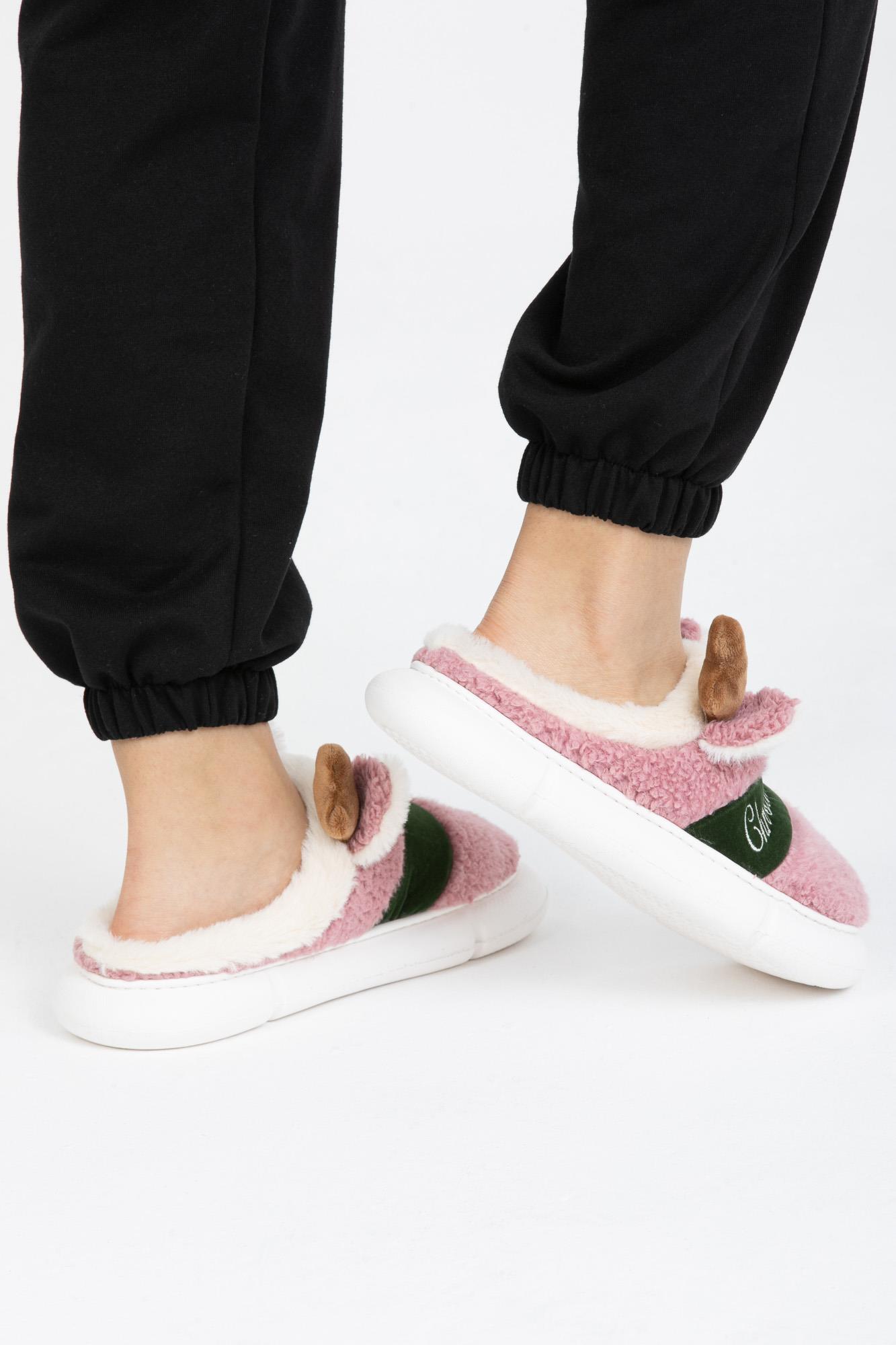 Letoon Soft Deer Kadın Pudra İçi Yumuşak Ev Terliği