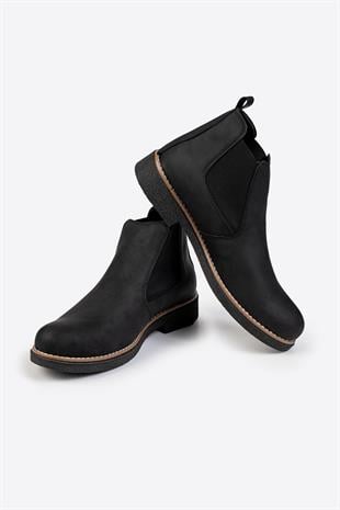 Letoon Erkek Lastik Detaylı Füme Chelsea Bot 