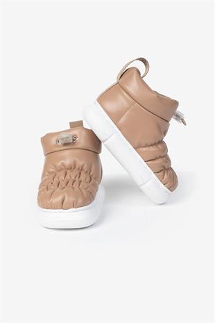 Letoon Kreş Ve Ev Yumuşak Tabanlı Bej Çocuk Bot