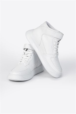 Letoon Leon01 Erkek Beyaz Bot Cırt Cırtlı