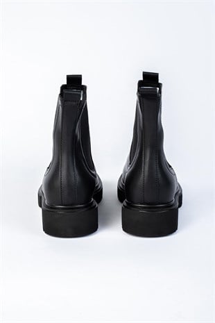 Letoon LTN04 Erkek Siyah Bot Lastikli