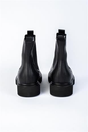 Letoon LTN04 Erkek Siyah Bot Lastikli