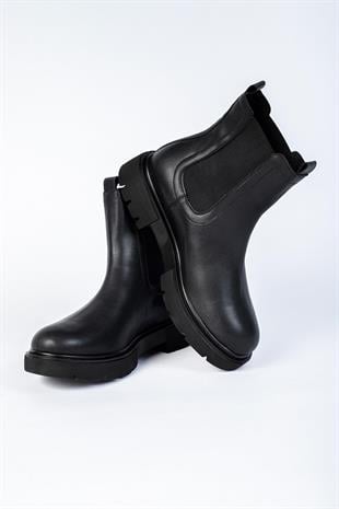 Letoon LTN04 Erkek Siyah Bot Lastikli