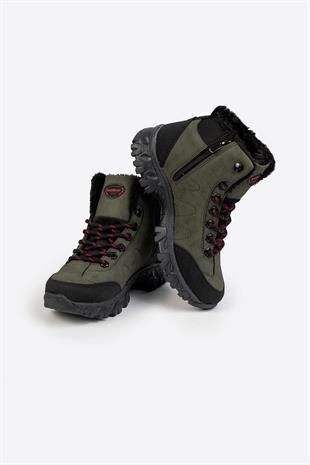 Letoon NKT07-1 Kadın Outdoor Haki Kışlık Bot 